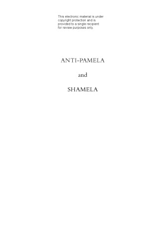 Anti-Pamela and Shamela