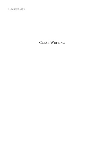 Clear Writing: Readings in Expository Prose