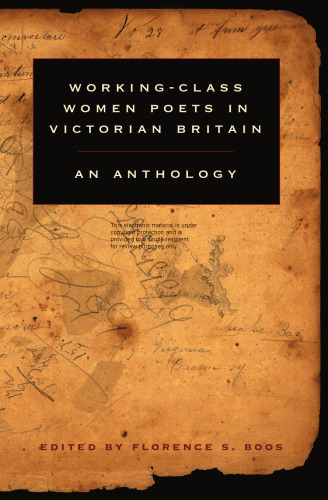 Working-Class Women Poets in Victorian Britain: An Anthology