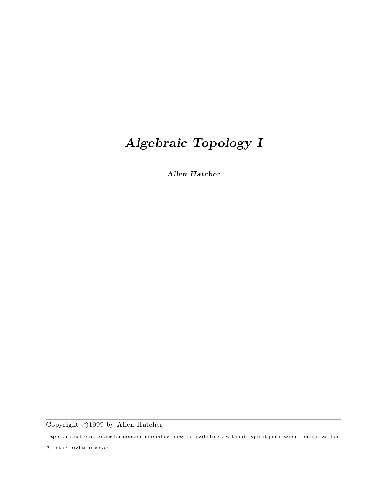 Algebraic Topology 001