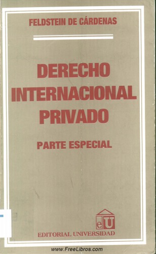 Derecho Internacional Privado: Parte Especial