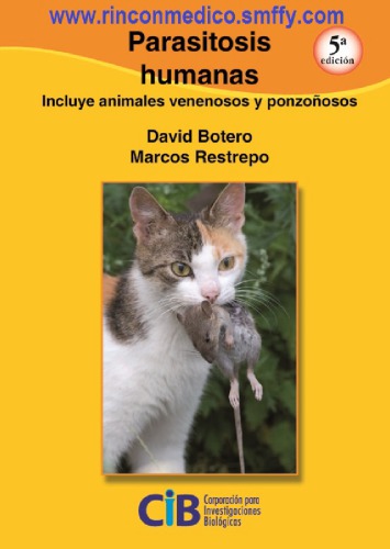 Parasitosis humanas : Incluye animales venenosos y ponzonosos