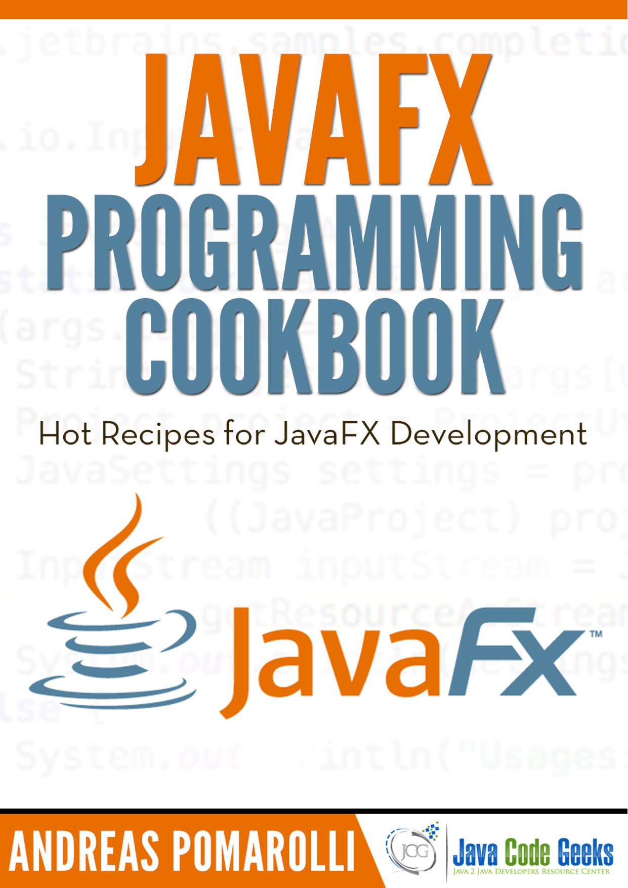 JavaFX Programming Cookbook