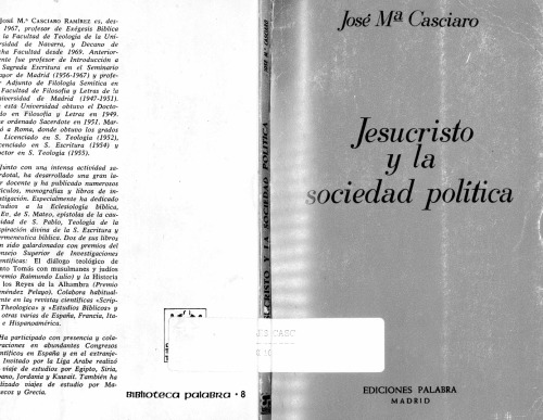 Jesucristo y la sociedad politica