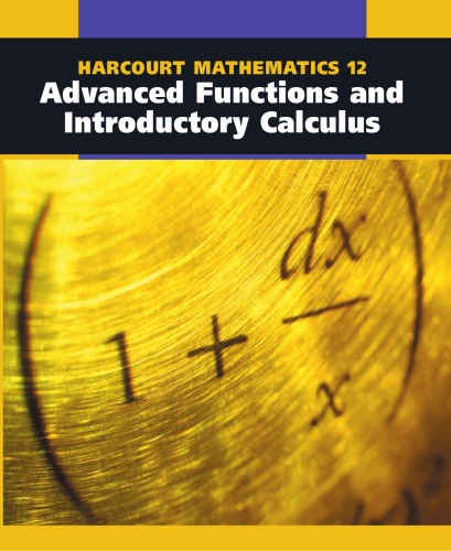 Harcourt Advanced Functions and Introductory Calculus