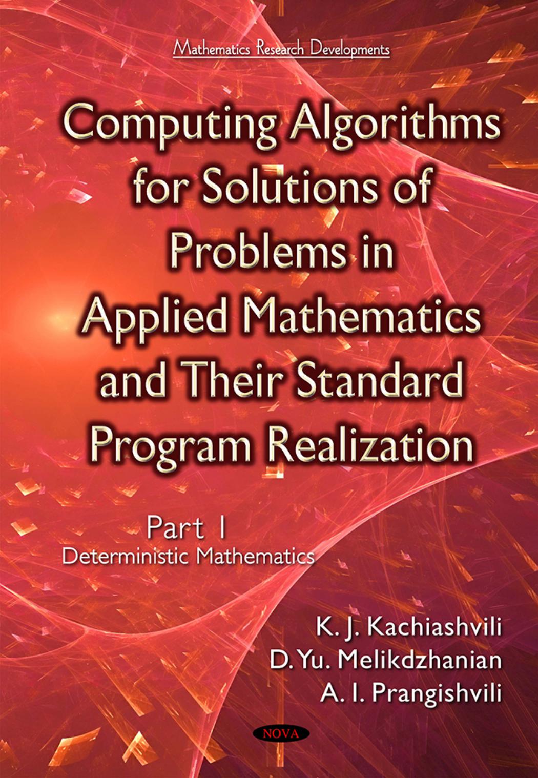 Computing algorithms for solutions of problems in applied mathematics and their standard program realization. Part 2, Stochastic mathematics