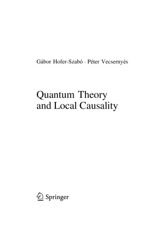 Quantum Theory and Local Causality
