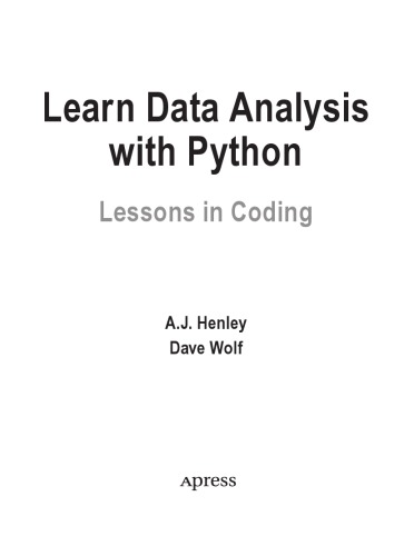 Learn Data Analysis with Python