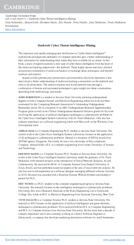 Darkweb cyber threat intelligence mining