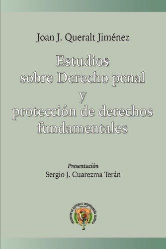 Estudios sobre Derecho penal y protección de derechos fundamentales