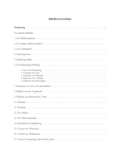 Das deutsche Mittelalter in seinen Dichtungen: Eine Anthologie vom Frühen bis zum Späten Mittelalter