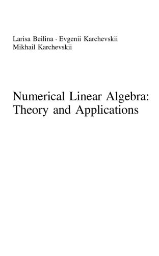 Numerical Linear Algebra: Theory and Applications