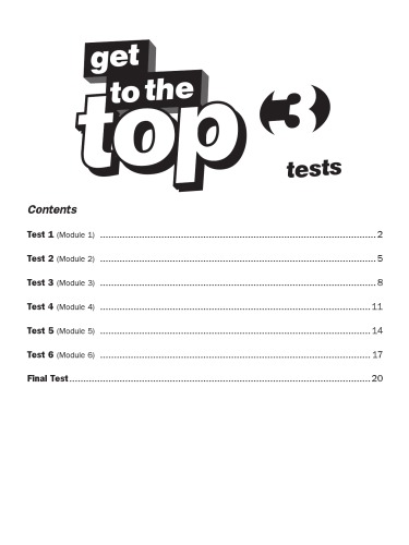 Get to the Top 3 Tests