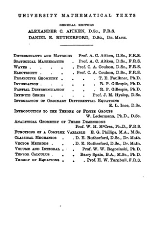 Determinants and Matrices
