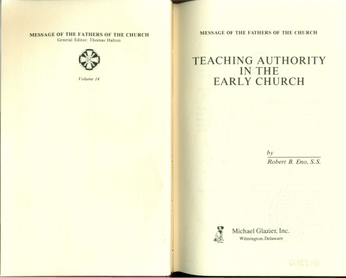 Teaching Authority in the Early Church