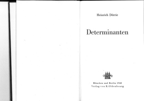 Determinanten