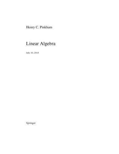 Linear Algebra [draft]