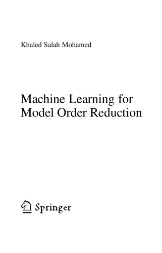 Machine Learning for Model Order Reduction