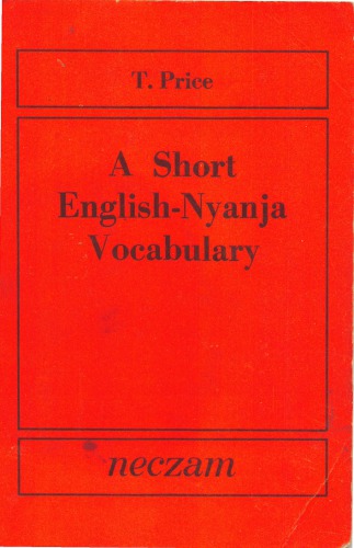 A short English-Nyanja vocabulary