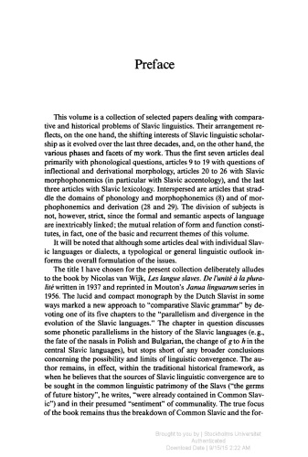 The Slavic Languages