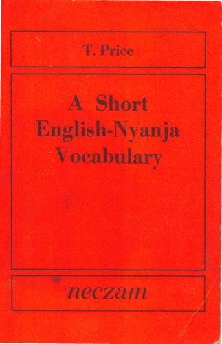 A Short English-Nyanja Vocabulary