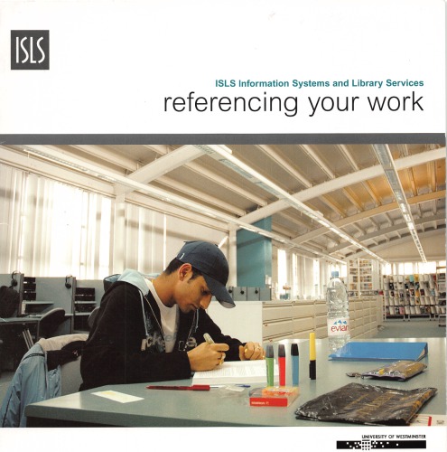 Referencing Your Work