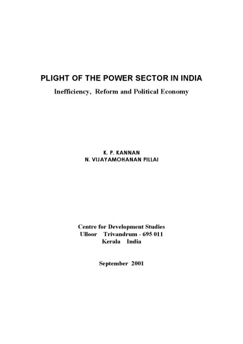 Plight of the Power Sector in India