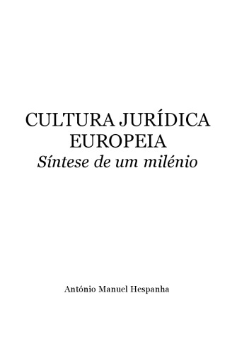 Cultura Jurídica Europeia
