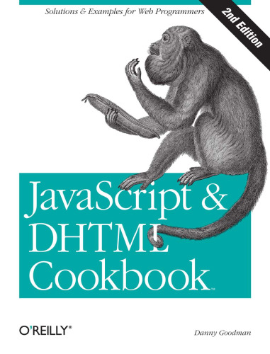 JavaScript and DHTML cookbook