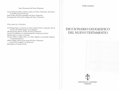 Diccionario Geografico del Nuevo Testamento