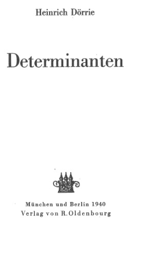 Determinanten