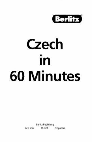 Berlitz Czech in 60 Minutes