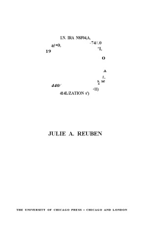 The Making of the Modern University: Intellectual Transformation and the Marginalization of Morality