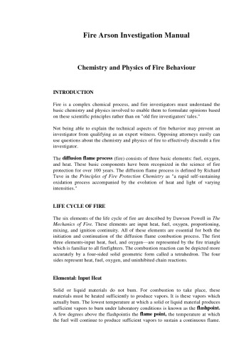 Arson: The Complete Investigator'S Manual