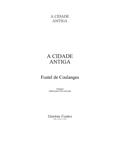 A Cidade Antiga