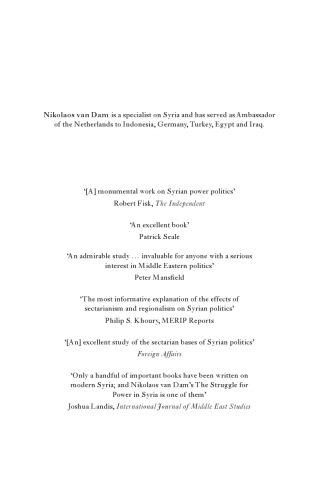 The Struggle for Power in Syria: Politics and Society under Asad and the Ba’th Party