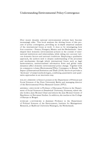 Understanding Environmental Policy Convergence: The Power of Words, Rules and Money