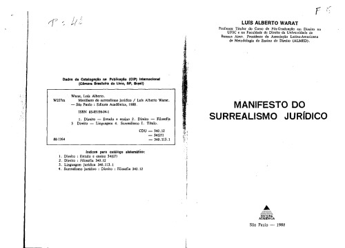 Manifesto do Surrealismo Juridico
