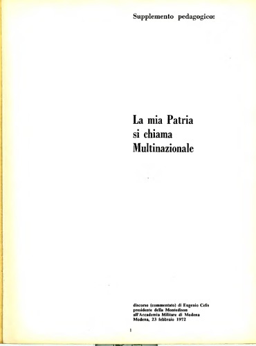 La mia patria si chiama multinazionale