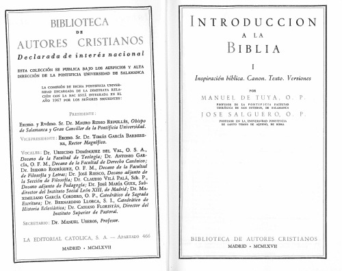 Introduccion a la Biblia I