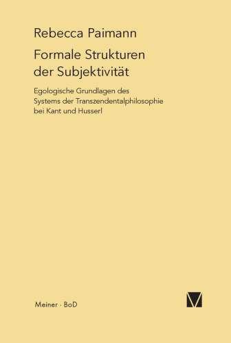 Formale Strukturen Der Subjektivitat