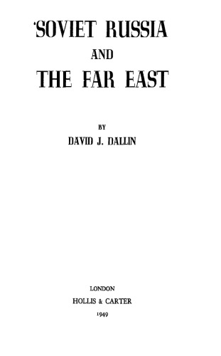 Soviet Russia and the Far East