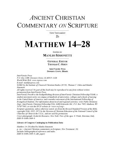 Matthew 14-28