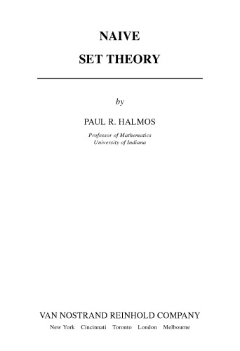 Naive Set Theory