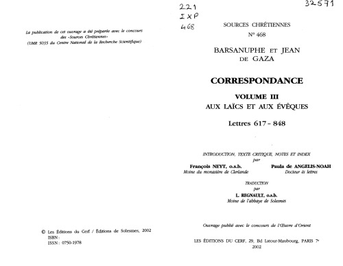 Correspondance, tome  III