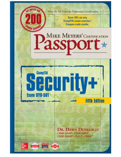 Mike Meyers’ CompTIA security+ certification passport, (Exam SY0-501)