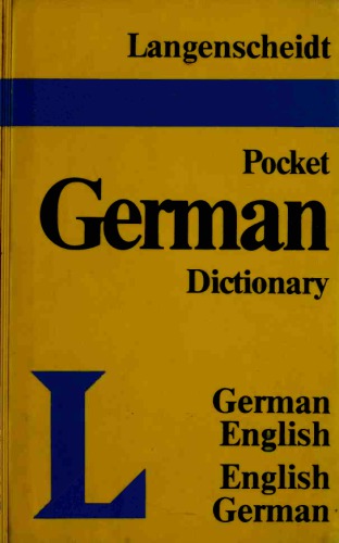 Langenscheidt’s pocket German dictionary