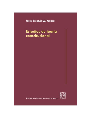 Estudios de teoría constitucional