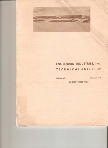 Engelhard Industries Technical Bulletin