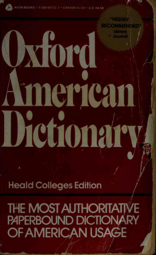 Oxford American Dictionary